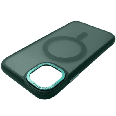Купить чохол space tpu+pc color matte with magsafe для apple iphone 15 (green) онлайн