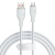 кабель baseus pudding series fast charging cable usb - type-c 100w/1.2m (p10355703221-00) (white) 