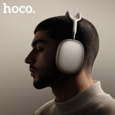 бездротові навушники накладні hoco w65 plus 45h happy anc (silver) 