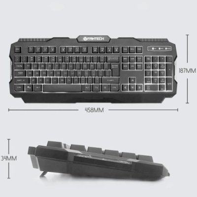 клавіатура провідна fantech hunter pro k511 (чорний) 