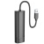 usb hub hoco hb42 easy safety 4-in-1 gigabit ethernet adapter(usb to usb3.0*3+rj45) black 