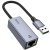 перехідник hoco ua37 usb - rj45 (1000 mbps) (сірий) 