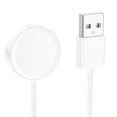 зарядний пристрій для смарт-годинника hoco y21 магнітний (білий) 