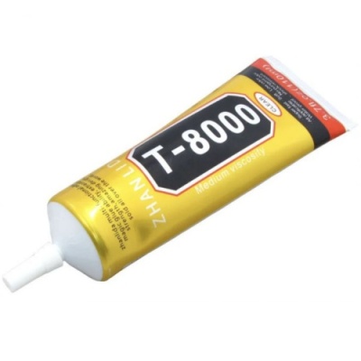 клей силіконовий  t-8000, чорний, 110ml, в тюбику з дозатором