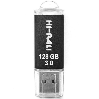 usb флеш-накопичувач hi-rali rocket 128gb 3.0 (чорний) 