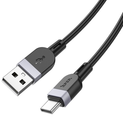 кабель hoco x109 silicone usb - type-c 3.0a/2m (чорний) 