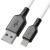 кабель earldom ec-154i soft silicone usb - lightning 3a/1m (білий) 