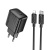 Мережевий Зарядний Пристрій Hoco CS24A 1Type-C/25W/PD + (Type-C - Lightning) (Чорний) мережевий зарядний пристрій hoco cs24a 1type-c/25w/pd + (type-c - lightning) (чорний)