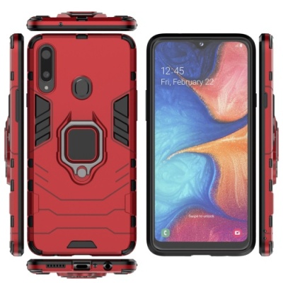 Купить чохол-накладка armor magnet для samsung a207 galaxy a20s - red онлайн