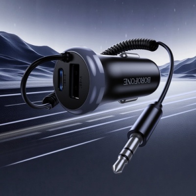 Bluetooth аудіо ресівер Borofone BC64 (Чорний)