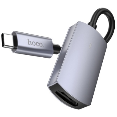 перехідник hoco ua20 type-c - hdmi 4k 0.115m (сірий) 