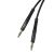 кабель aux xo nb-r175a 3.5mm to 3.5mm 1m (чорний) 