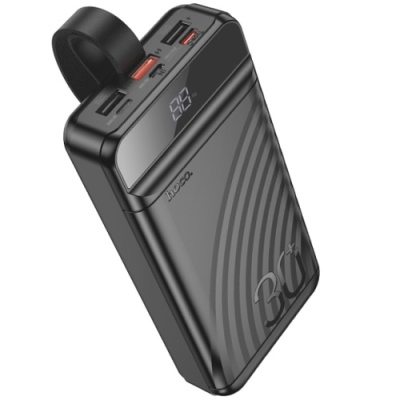 додаткова батарея power bank hoco j123b element pd20w+qc3.0 22.5w with digital display 30000 mah (чорний) 