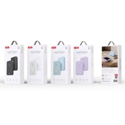 додаткова батарея power bank xo pr231 magnetic 15w wireless charging+pd20w 10000mah (фіолетовий) 