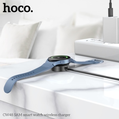 безпровідний зарядний пристрій hoco cw48 (samsung wach 1-5th series 2.5w) (чорний) 