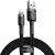 кабель baseus cafule usb - lightning 2.4a/1m (calklf-bg1) (black-grey) 