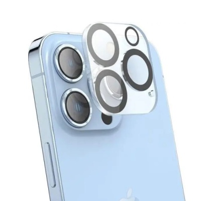 захисно скло на камеру hoco g13 3d для apple iphone 16 pro/16 pro max (чорний) 