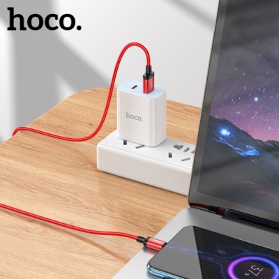 кабель hoco x89 wind usb - microusb 2.4a/1m (червоний) 