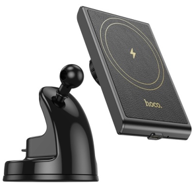 Автотримач Hoco HW20 з безпровідним зарядним пристроєм (Чорний)