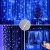 гірлянда № 8 штора-роса 3*3м (синій/usb/пульт) 